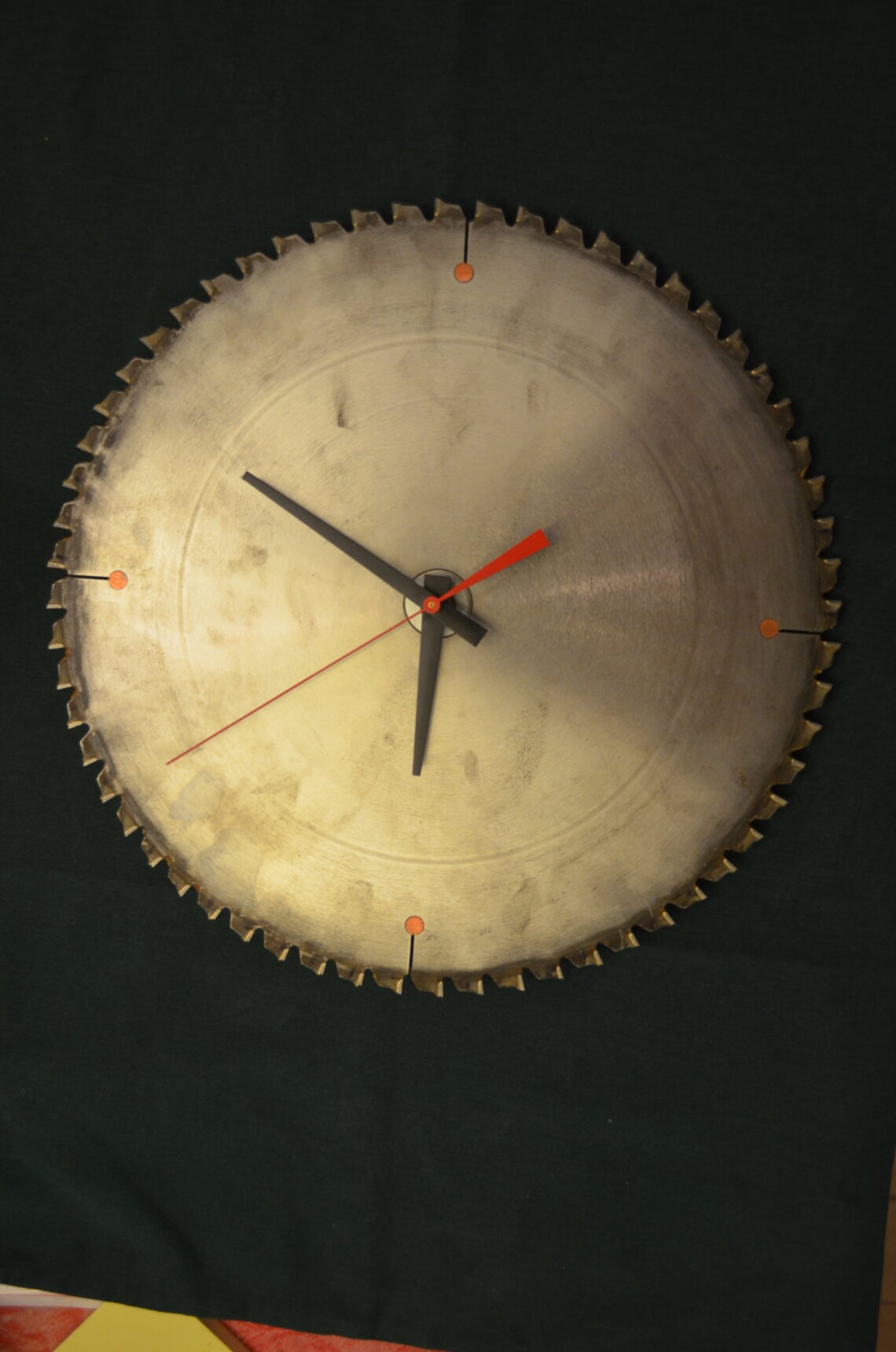 Recycled Saw Blade Clock Etsy
