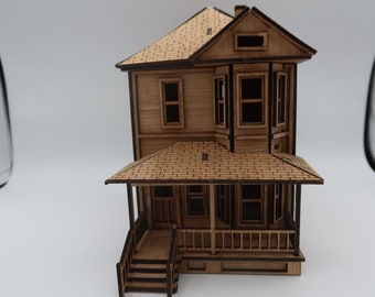 1:48 (O scale) [Kit] Two Story House, Miltion Villa