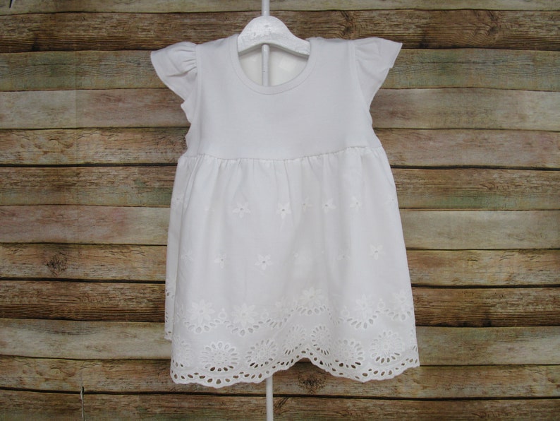 Girl White Dress Christening Dress-Baptism Dress-Baby Dedication Dress-Portrait Dress-Flower Girl Dress image 6