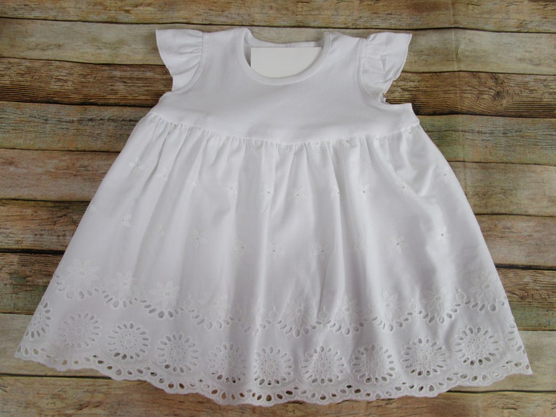 Girl White Dress Christening Dress-Baptism Dress-Baby Dedication Dress-Portrait Dress-Flower Girl Dress image 4