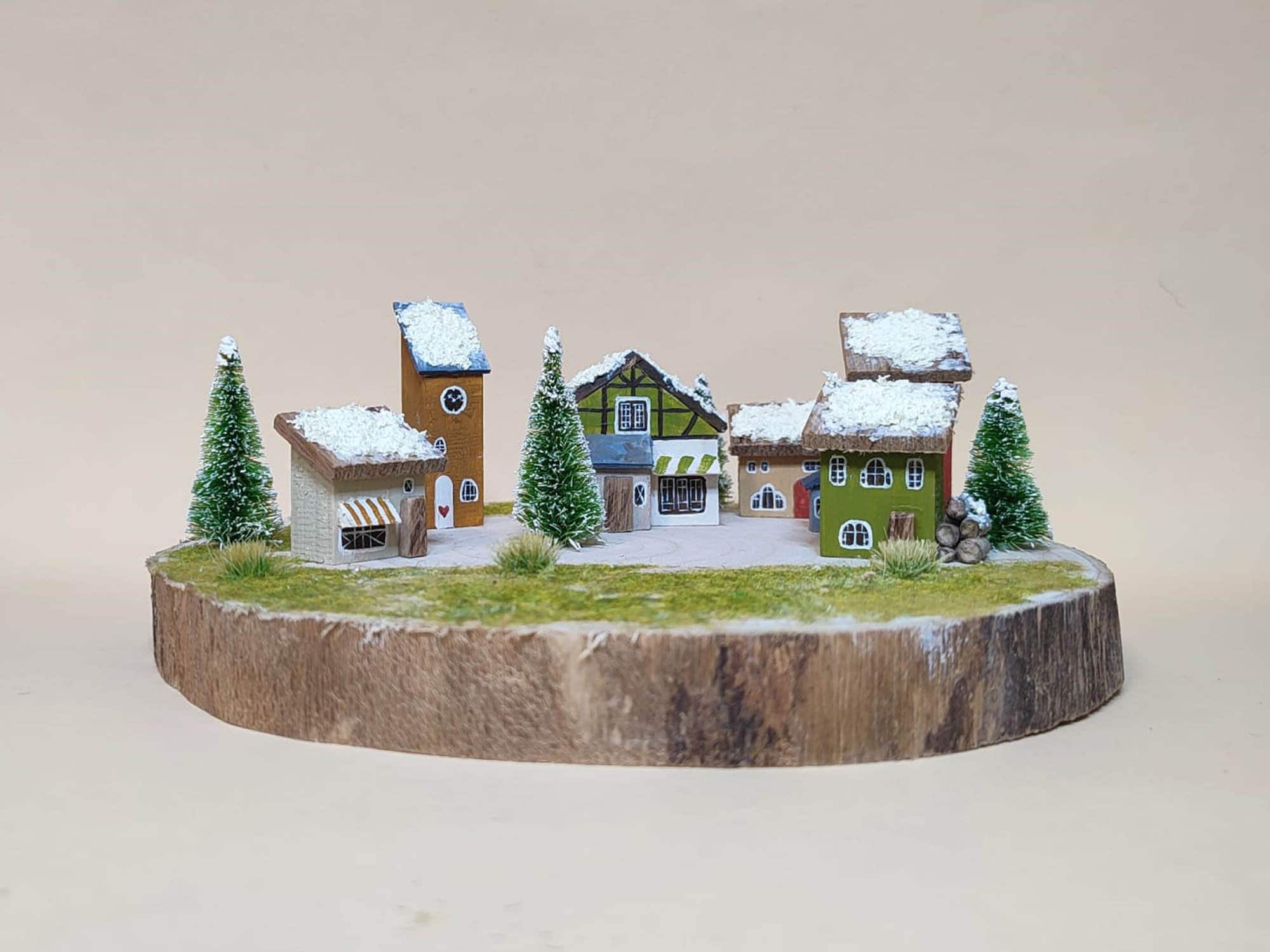 Weihnachstdeko Handmade, Winterdeko, Weihnachtsdorf, xmas