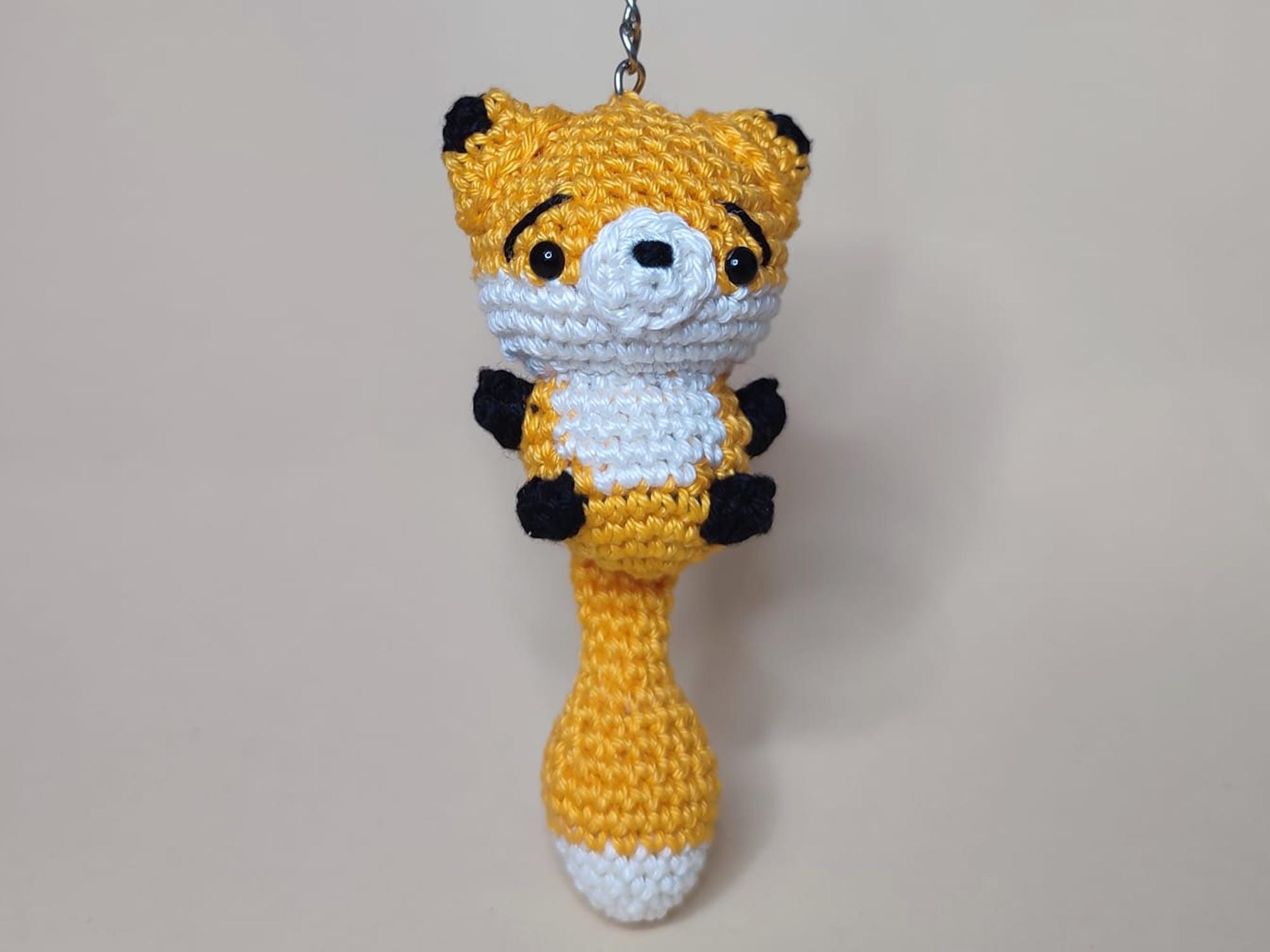 Gehäkelter Fuchs „“Finn““ als Schlüsselanhänger | Taschenanhänger | Amigurumi Tier | Handarbeit | Geschenk | Glücksbringer