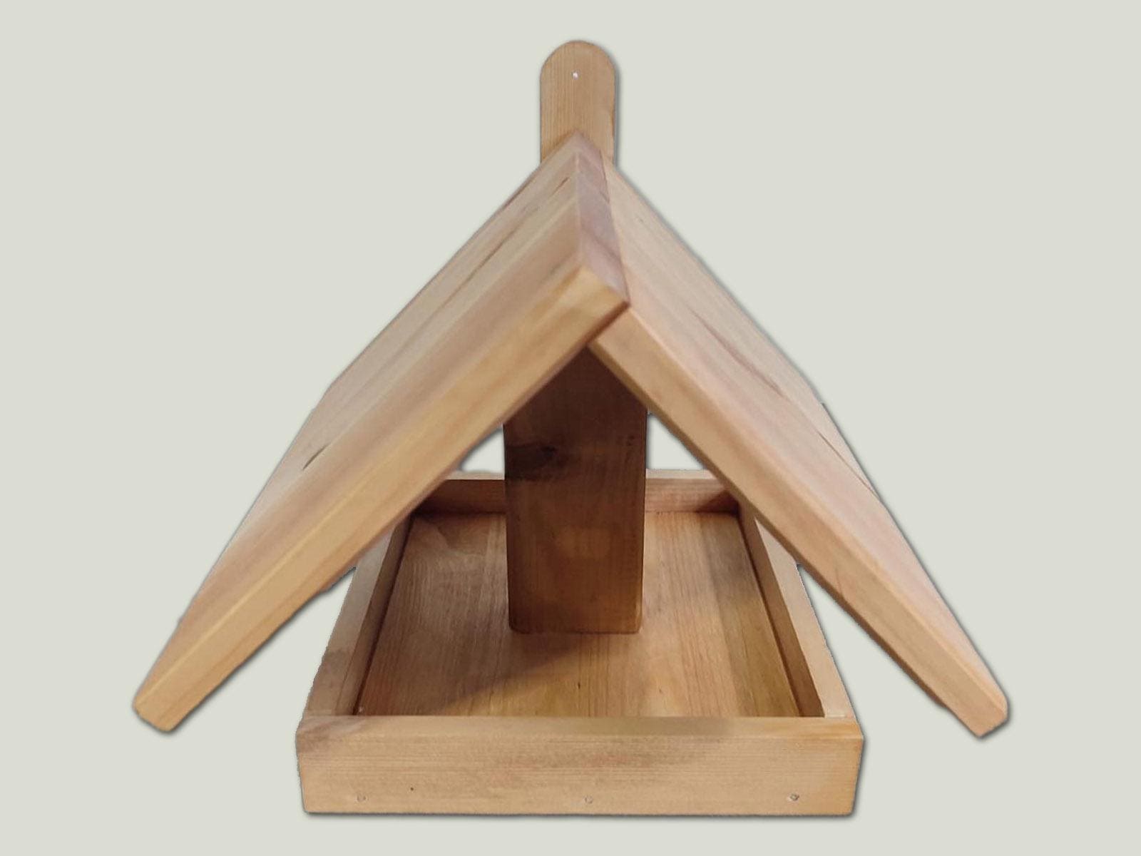 Handgefertigt! Vogelfutterhaus Massivholz geölt, Vogelhaus, BirdFeeder, Futterplatz Vögel mit Aufhänger