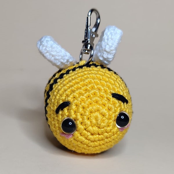 süße gehäkelte Biene, Bienen Anhänger, Plüsch Hummel, Plüsch Biene, Hummel Anhänger, gehäkelte Hummel, Amigurumi Hummel, Amigurumi Biene