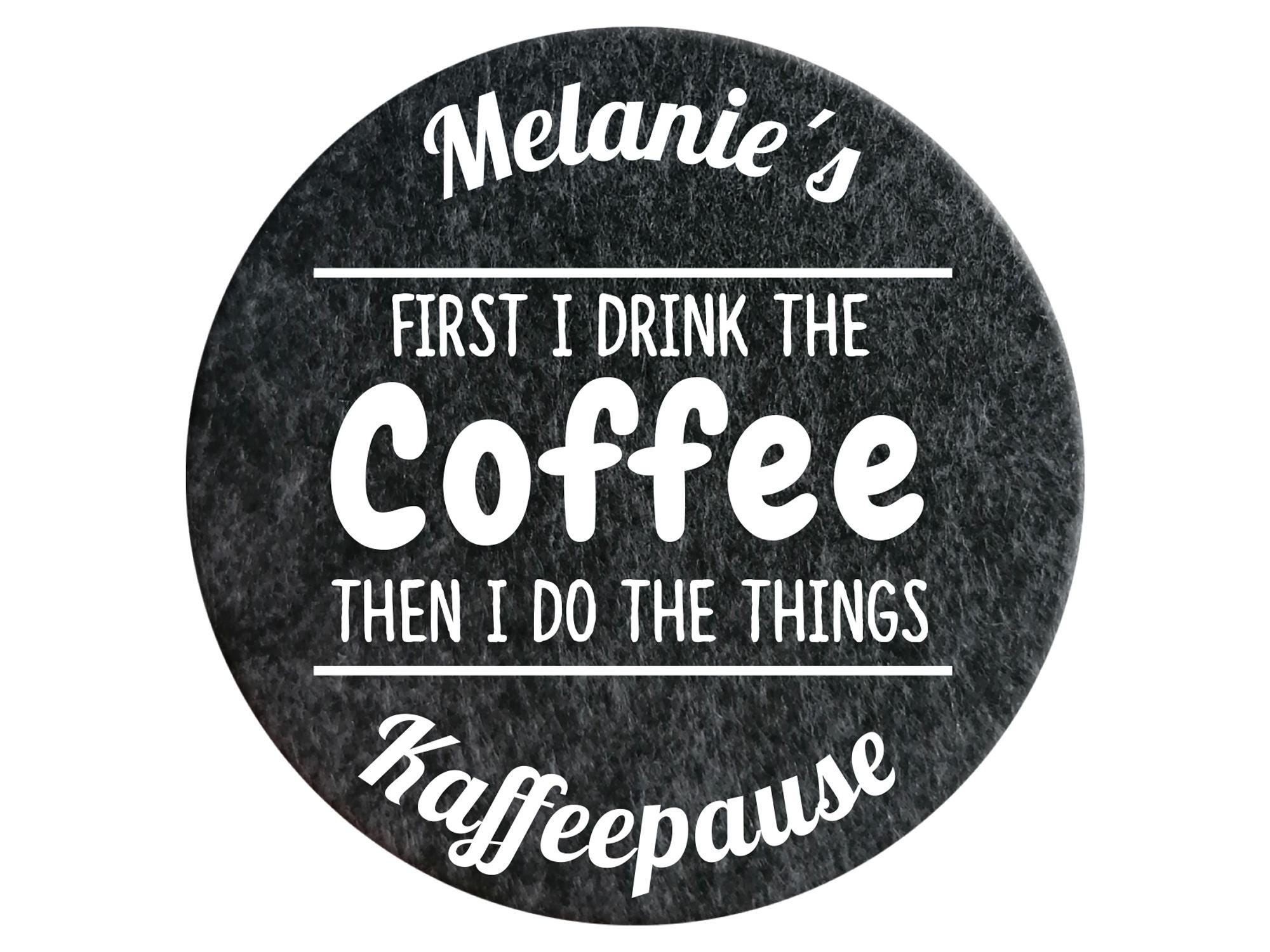 Personalisierte Untersetzer | Kaffeeliebhaber | Kaffeefans | Kaffeetrinker