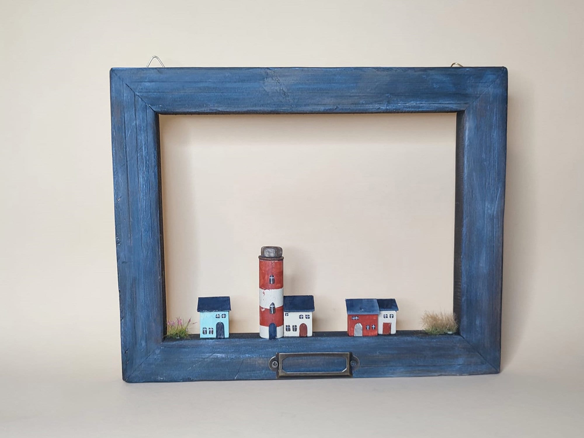 Maritime Wanddeko, Bild Leuchtturm, Wandbild, Miniatur, maritim, maritime Deko, Treibholz Deko, irisch, Irland, Nordsee, Ostsee, Diorama