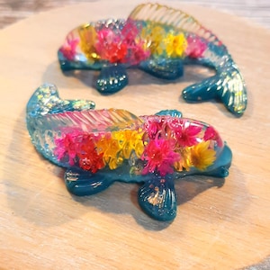 Koi-harskunst met echte bloemen – op aquarium geïnspireerde decoratie