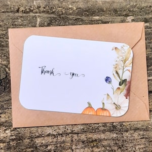 Lot de 20 cartes de remerciement, jeu de cartes de correspondance, cartes de remerciement, cartes de correspondance florales, merci