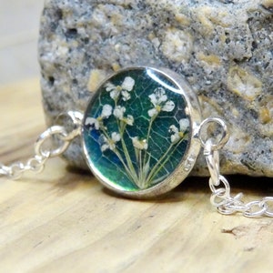 Real flower bracelet, real flower jewellery, handmade gift for her, personalised gift, unique gift ideas