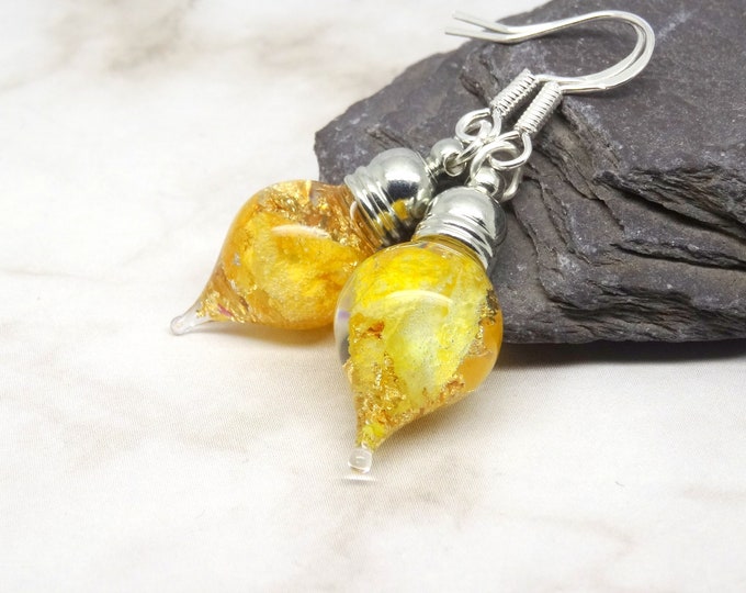 Sunflower earrings