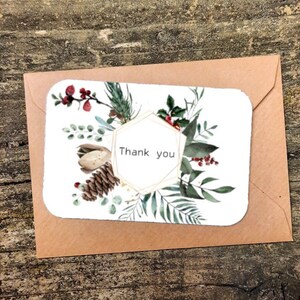 Lot de 20 cartes de remerciement, jeu de cartes de correspondance, cartes de remerciement, cartes de correspondance florales, merci