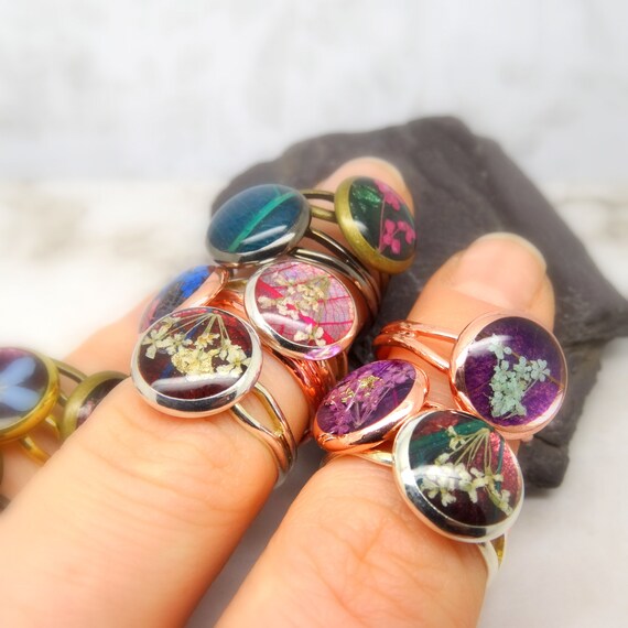 Real on sale flower rings