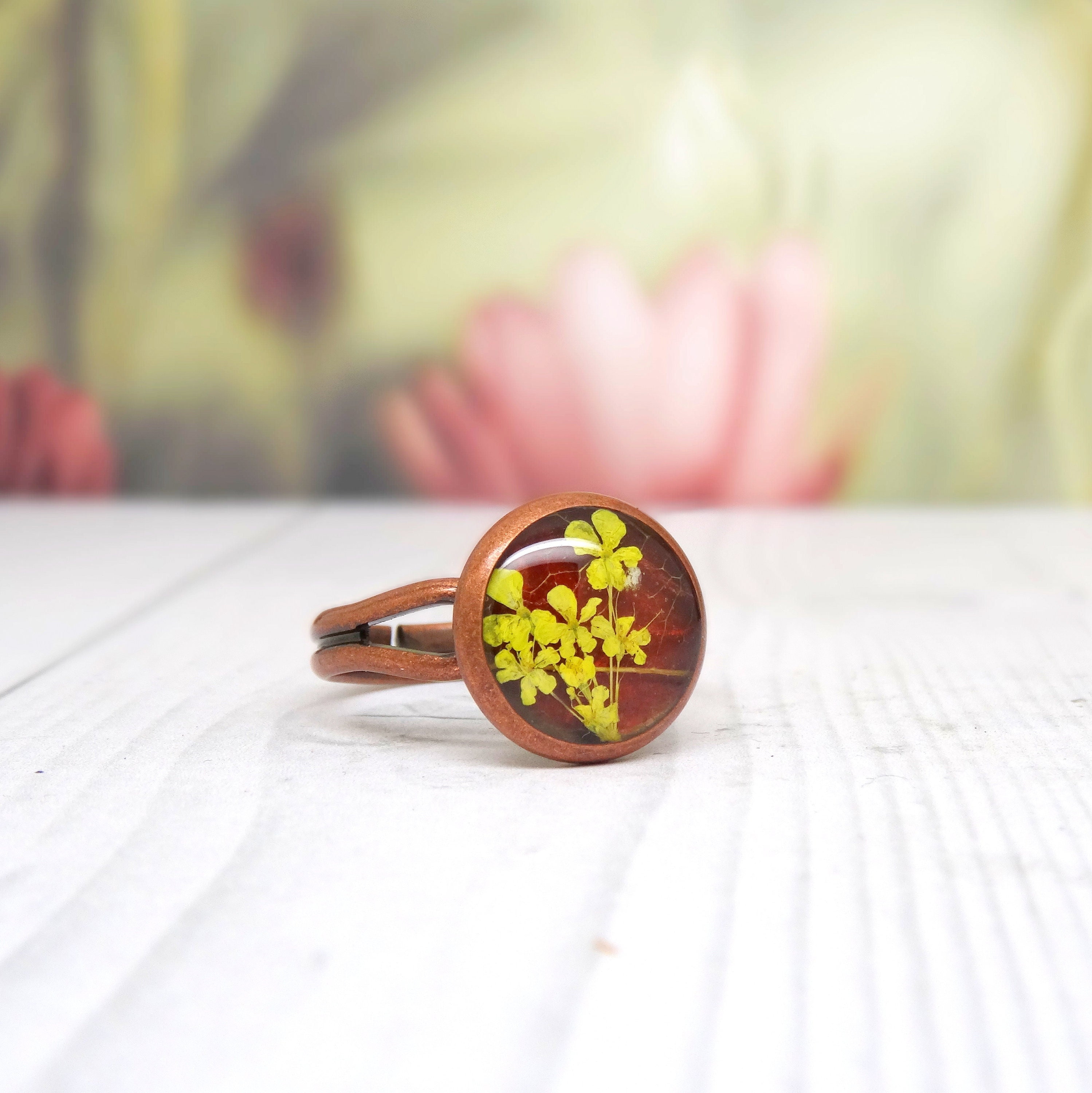 Real 2024 flower ring