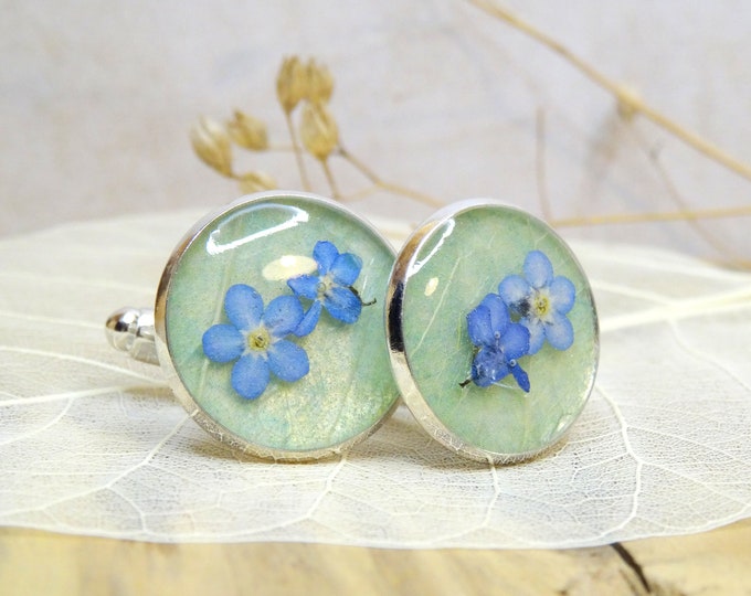 Forget me not cufflinks