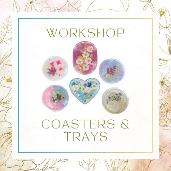 WORKSHOP - Real flower coasters & trays  | 6th May 2026 | Needingworth, St. Ives