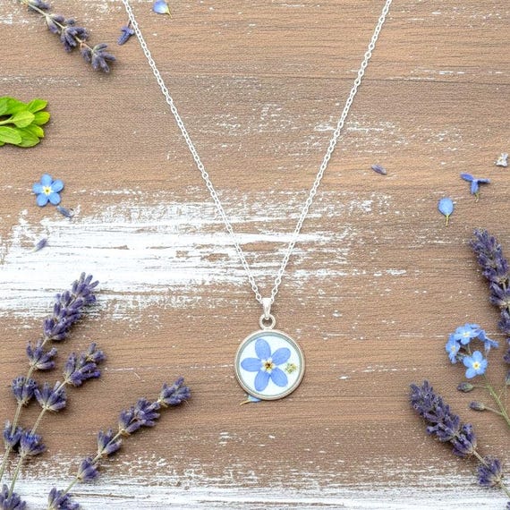 Forget me not necklace
