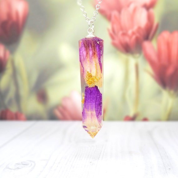 Real orchid necklace