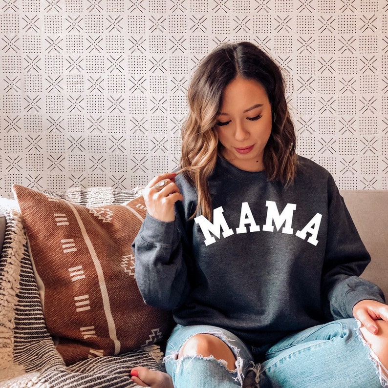 Mama Sweater Mom Sweatshirt Oversized Mom Sweater Gift for Etsy