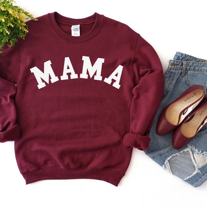 Mama Sweater Mom Sweatshirt Oversized Mom Sweater Gift for Etsy