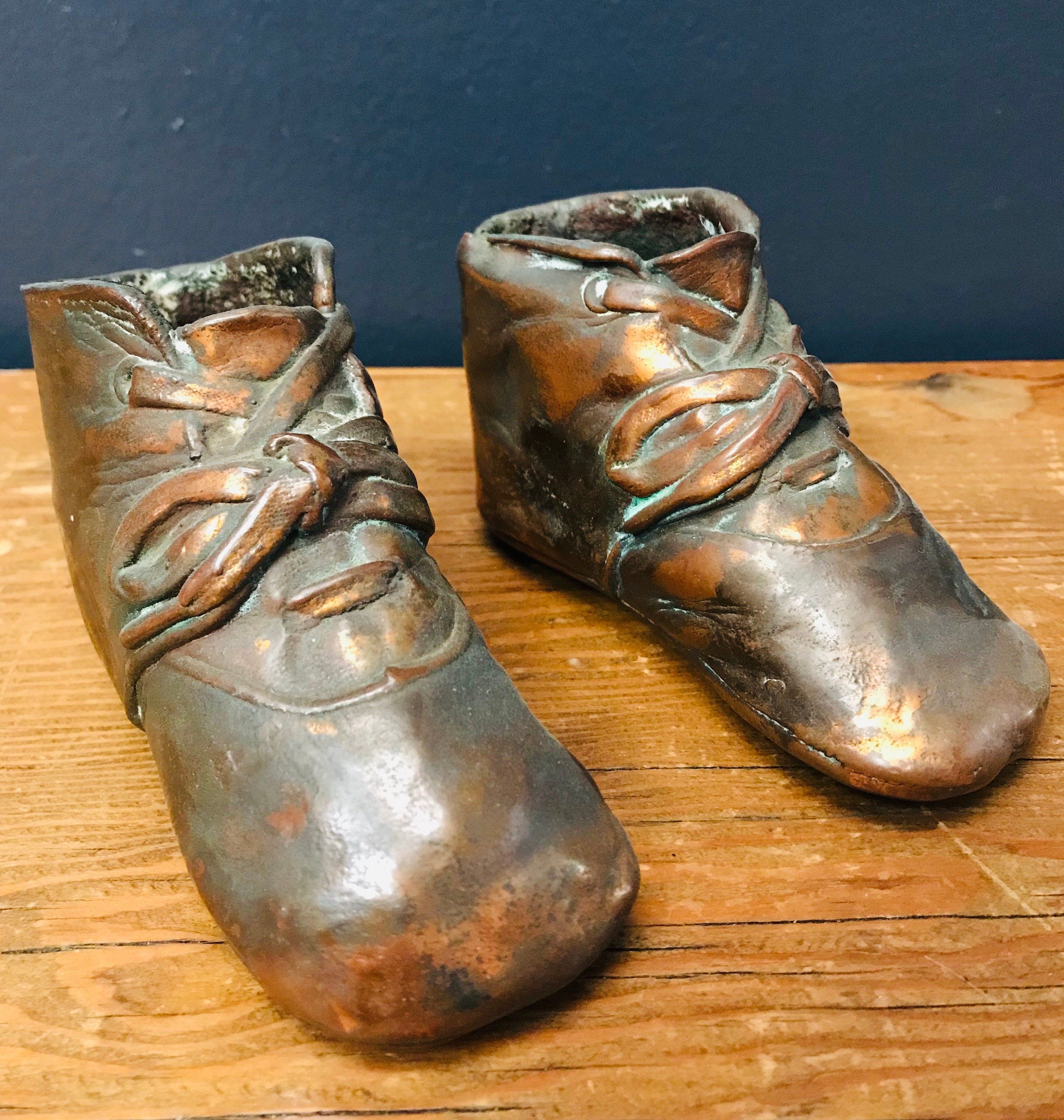 Old bronze baby shoe - Etsy 日本