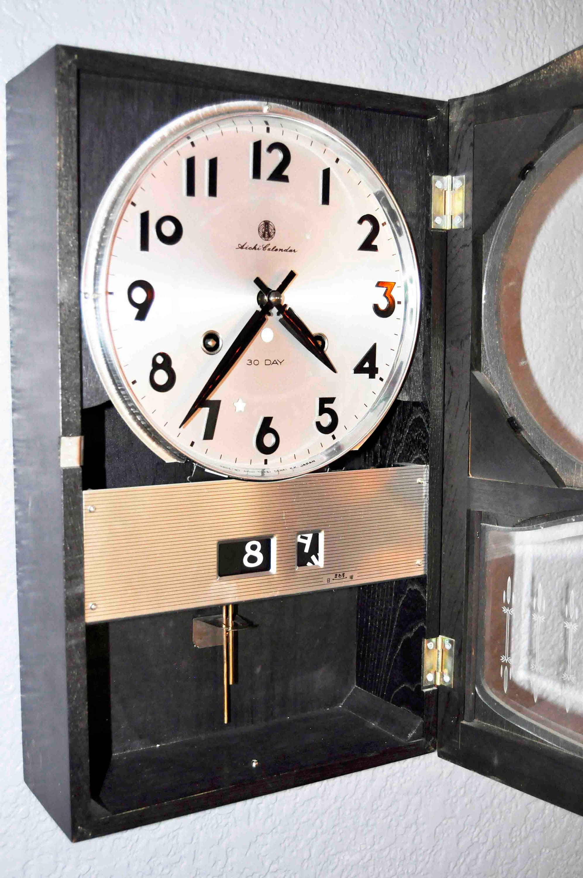 Vintage Aichi Tokei Denki K.k. Japan 30 Day Wall Clock - Etsy