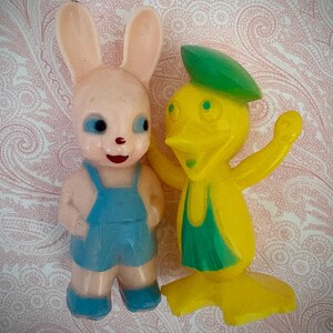 Vintage Knickerbocker Plastic Bunny - Etsy