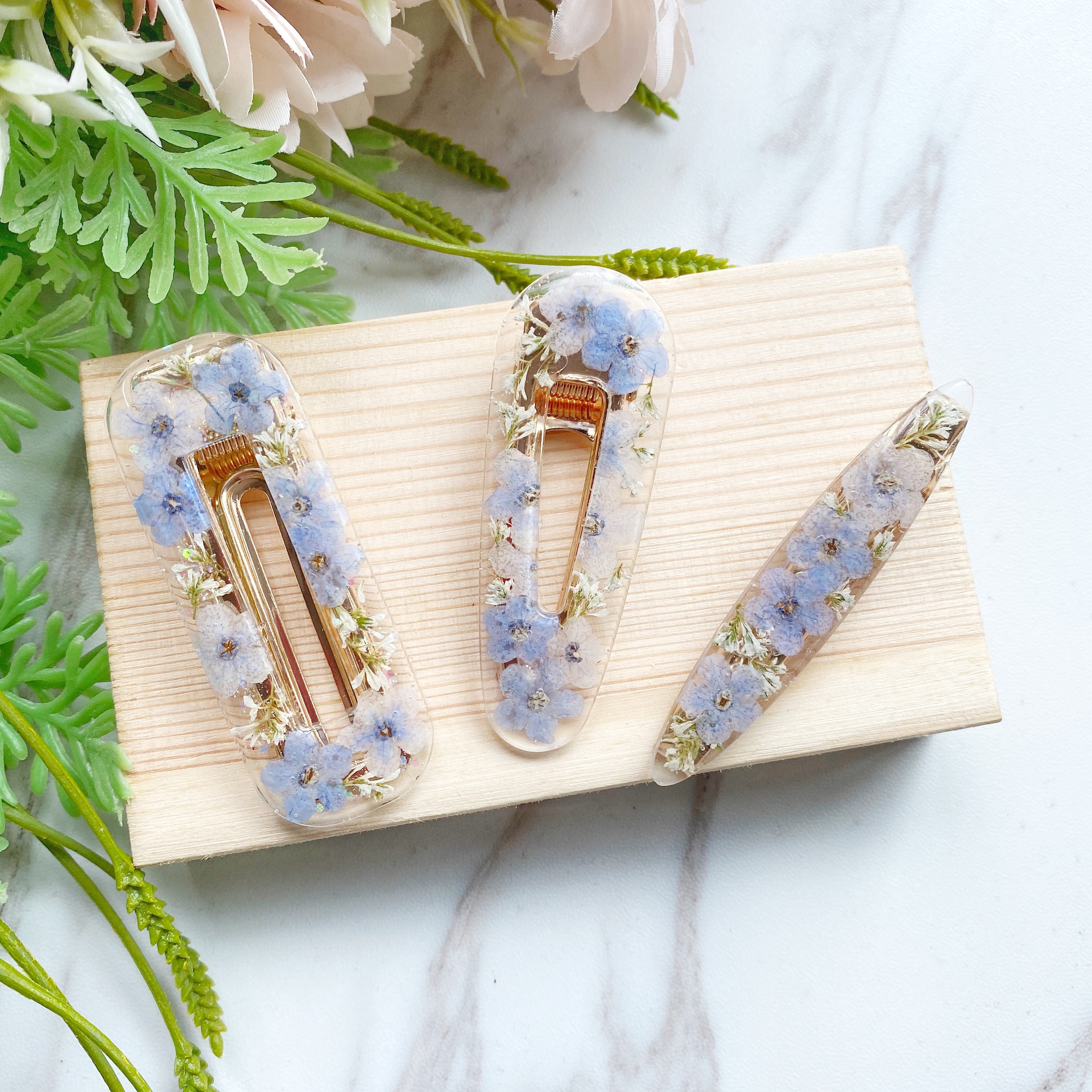 Pack Of Two Glitter Resin Hair Clips By Zig a star  notonthehighstreetcom
