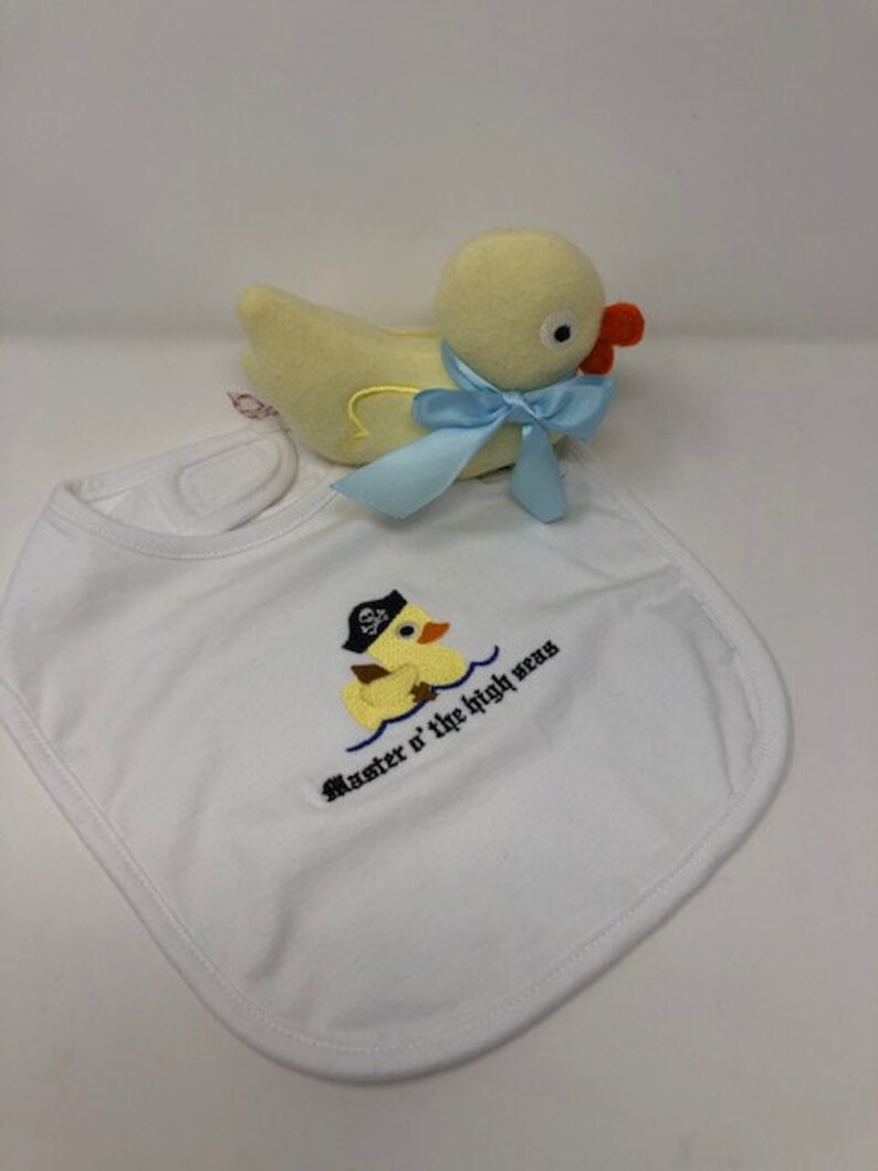 Baby Master of the High Seas Pirate Duck Bib Gift Set