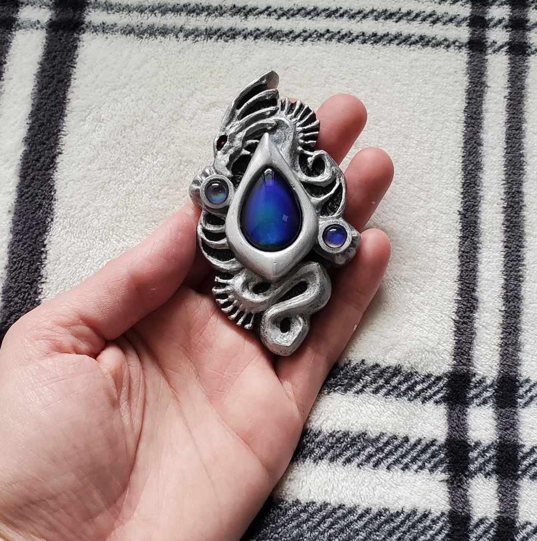 Breath of Fire II - Dragon Tear Resin Replica Color-changing Brooch Pin ...