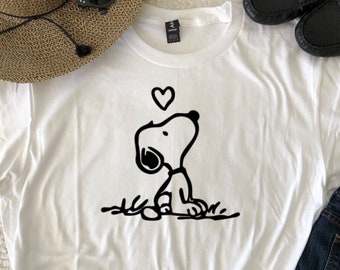 Snoopy T Shirt Etsy