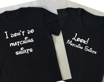 Look! Matching Shirts Just Married Honeymoon Mickey and Minnie Mr and Mrs Matching Tees Disney Honeymoon Vacation Married Matching Shirts