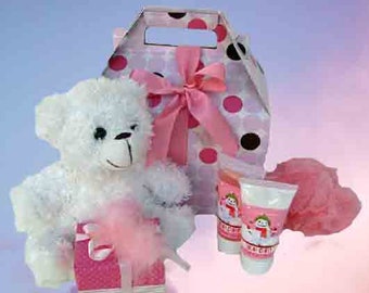 Small Gift, Bear Hug Gift, Teddy Bear Spa Gift, Small Spa Gift, Gift for Girl