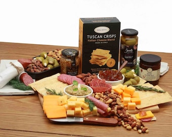 Meat and Cheese Gift,  Charcuterie, Gourmet Board, Gourmet Gift, Gourmet Snack Gift, Gift for man, gift for family