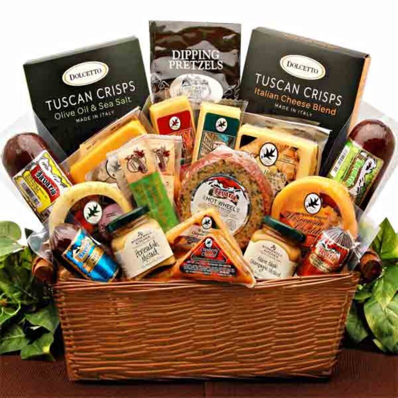 Ultimate Meat and Cheese Gift Basket, Housewarming Gift, Thank You Gift