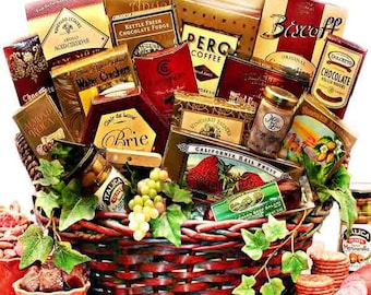 Large Gourmet Gift Basket for Family Office or other group, Autumn gift Basket, Thank You Gift Basket, Ultimate Gift Basket