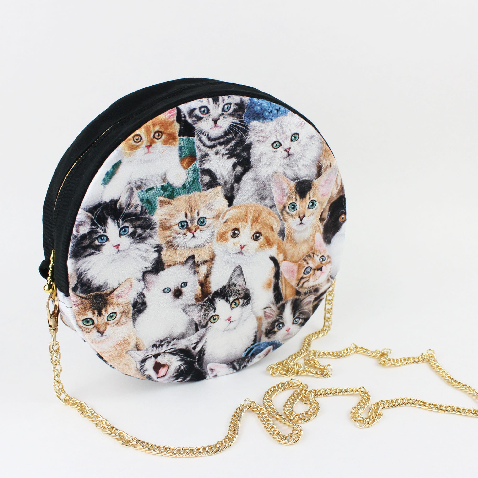 Cat handbag Circular bag Made to order Etsy
