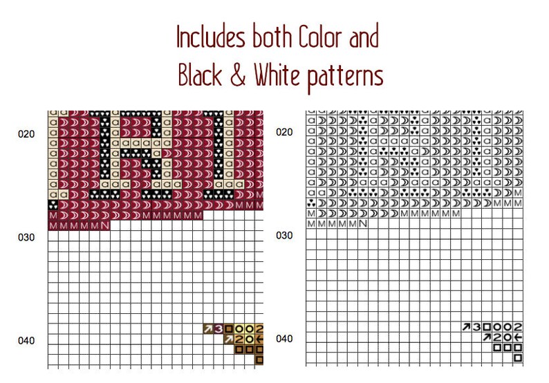 May include: A color and black and white cross stitch pattern for a word art project. The pattern includes the word "HALO" in a stylized font.