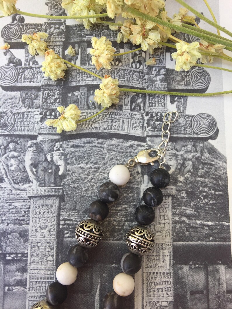 The /Buddha Balance Bead Embroidered Necklace Etsy