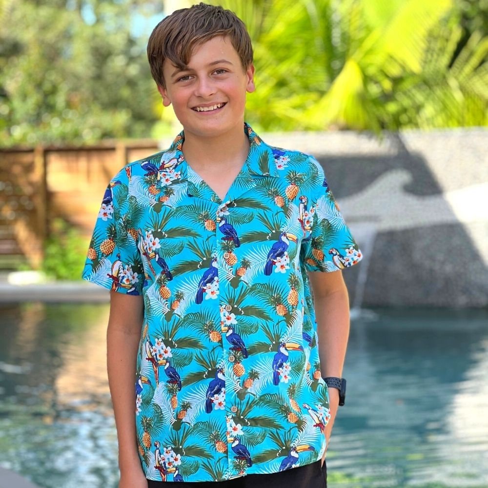 Toucan Camisa hawaiana para niños - Etsy México