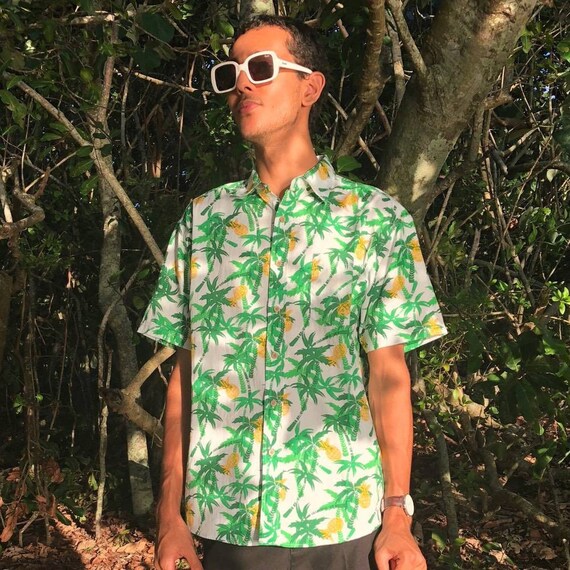 Pineapple Party Mens Hawaiian Shirt 
