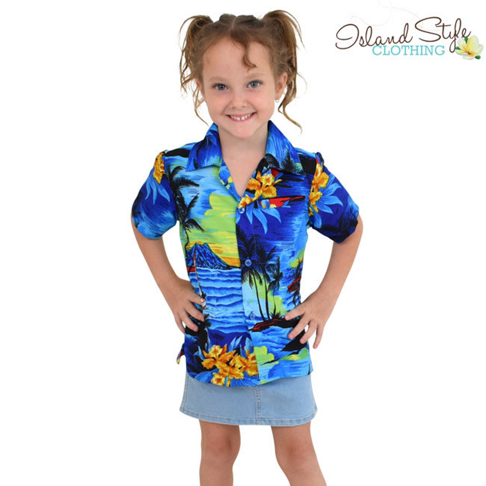 Kids Unisex Hawaiian Shirts Sunset Range Aloha Party Clothing | Etsy