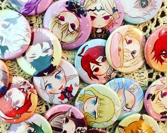 Fire Emblem Fates 1.5 inch buttons