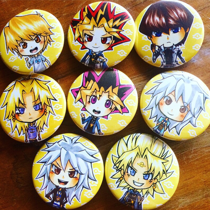 Yugioh 1.5 Inch Buttons Pins Etsy
