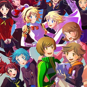 AFFICHE DE L'ÉQUIPE Persona 3 & 4
