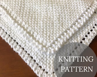 Lace Knit Dish Cloth Beginner Knitting Pattern