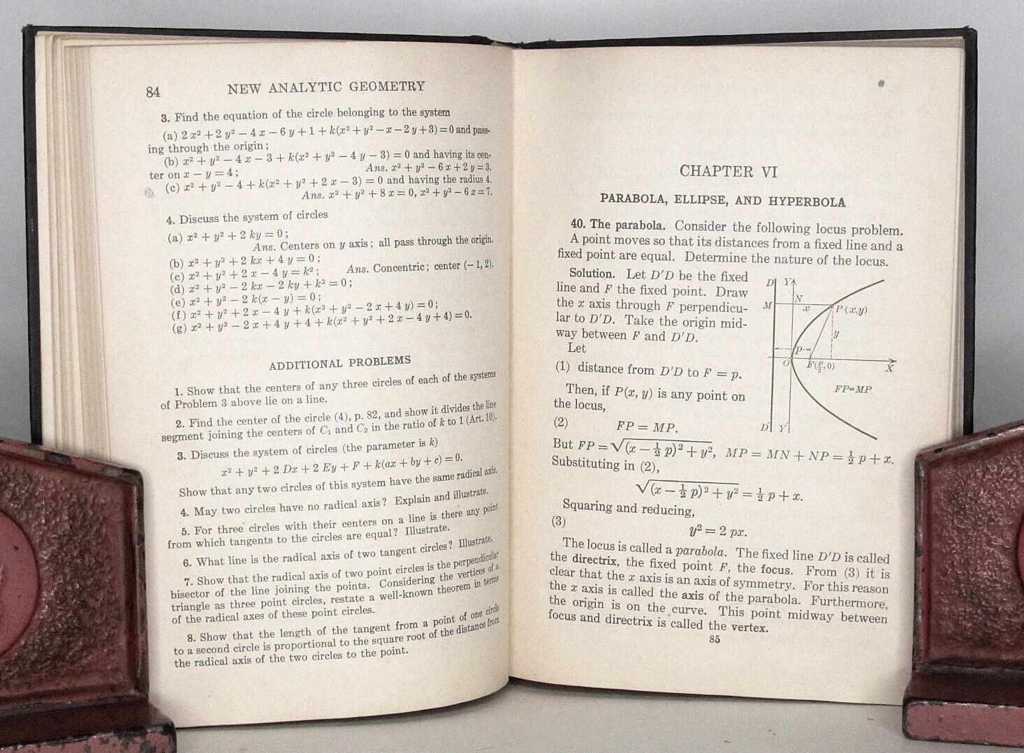 2 Geometry Books - (1) Modern-school Geometry - 1943 + (2) New