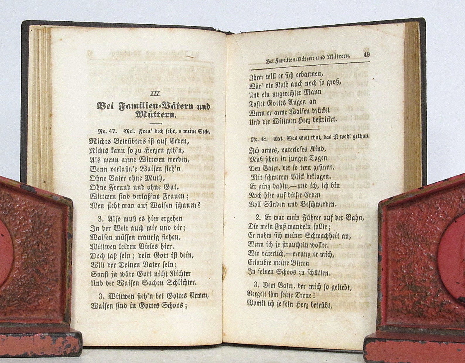 1857 PA / German language book on Funeral Hymns SEE BELOW Etsy