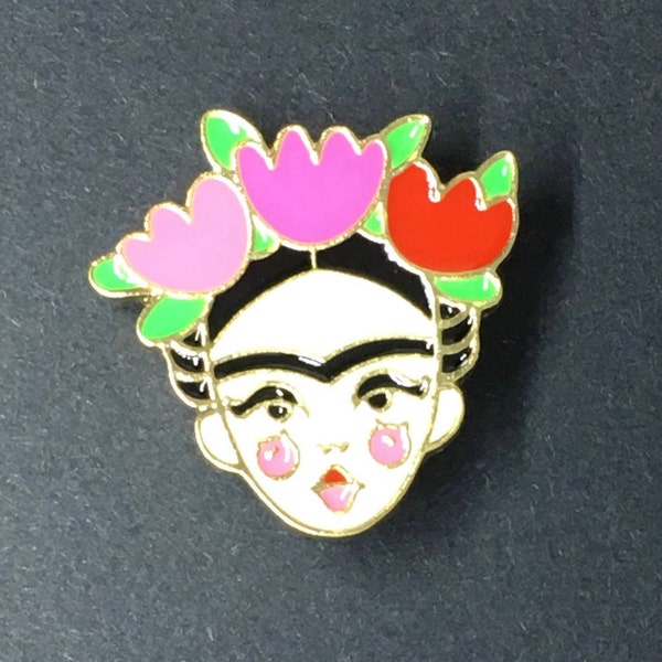 Amazing Frida Kahlo Cartoon Style Enamel Pin insprirational mexico folk art artist badge brooch festival