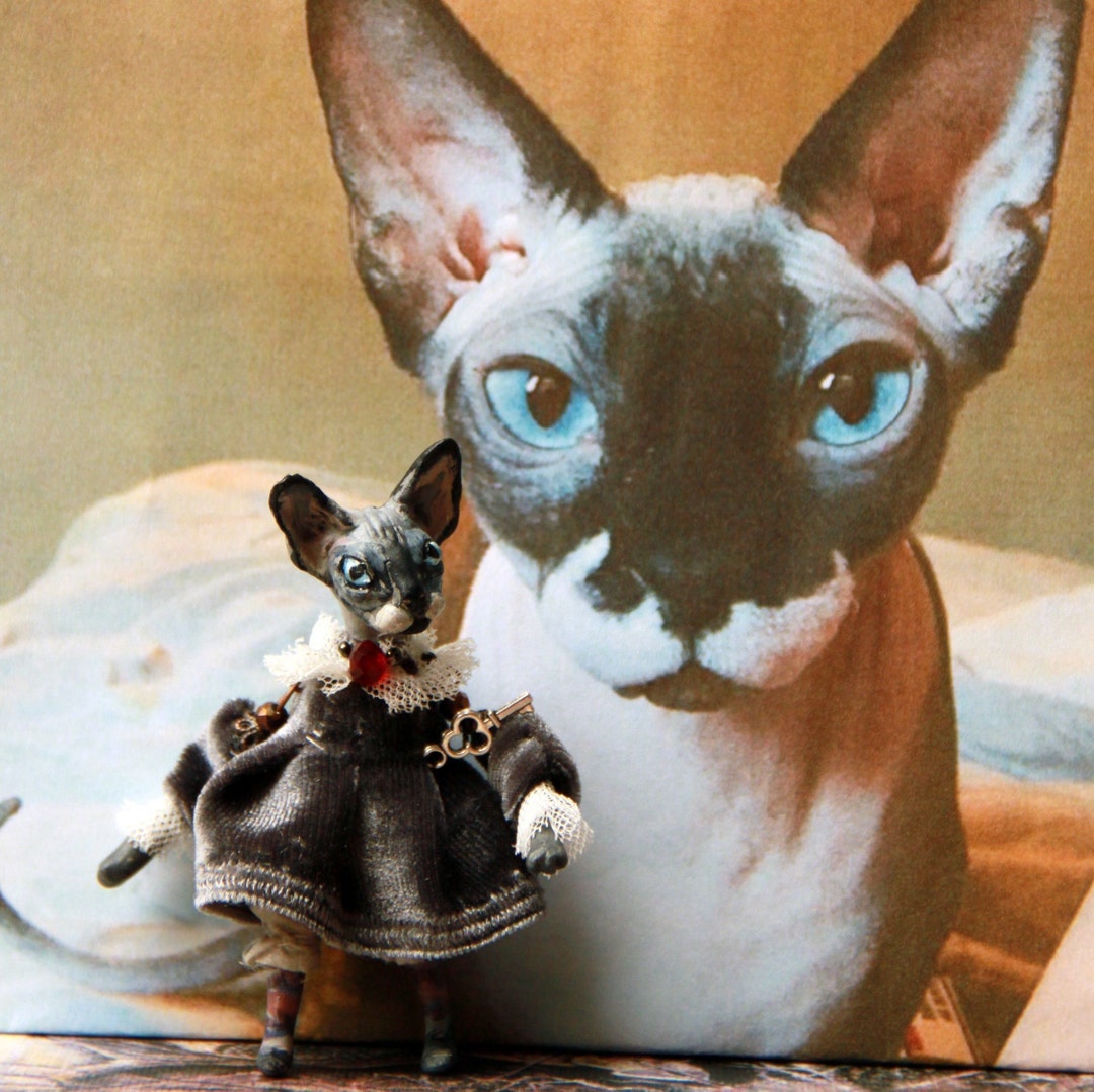 Custom Cat Portrait Brooch – Personalized Pet Sculpture Pin, Handmade ...