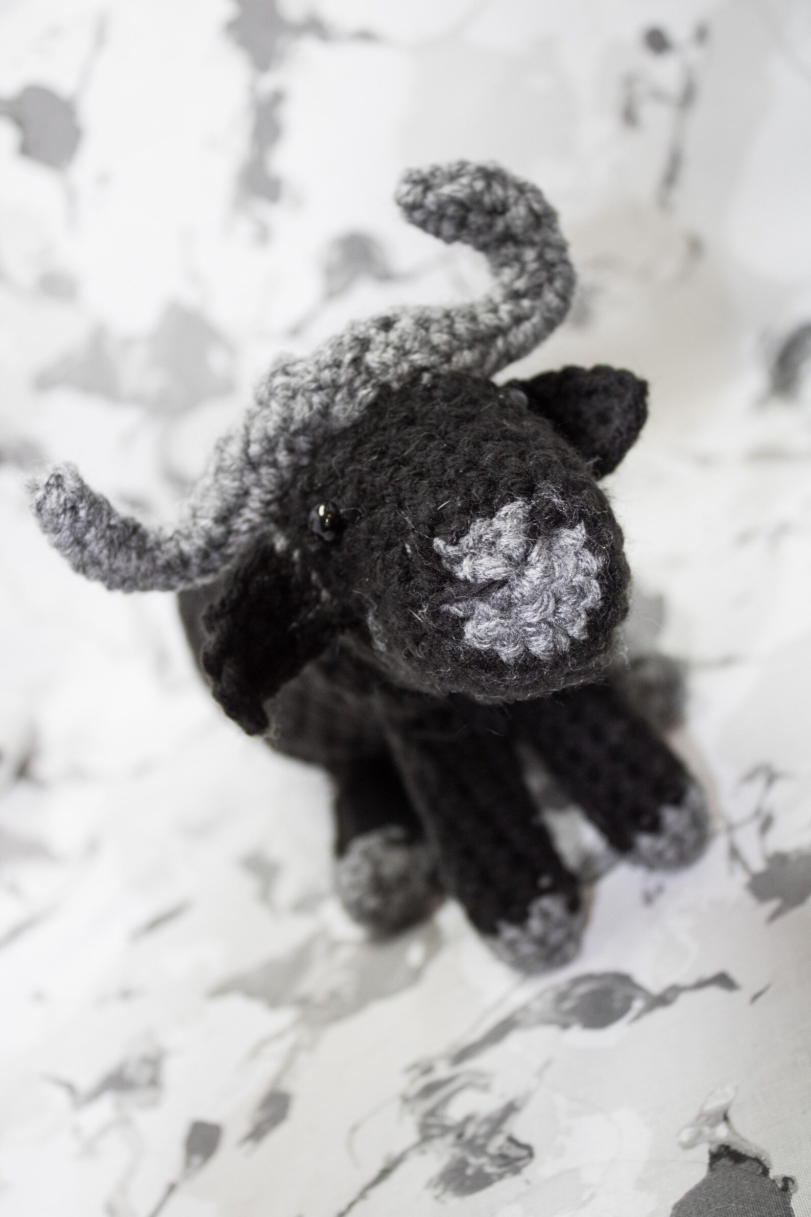 Crocheted Water Buffalo Hand Crafted Stuffed Plush Toy Etsy